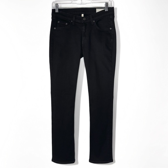 Rag & Bone Black Mid Rise Capri Cropped Skinny Jeans 28 - Picture 2 of 12